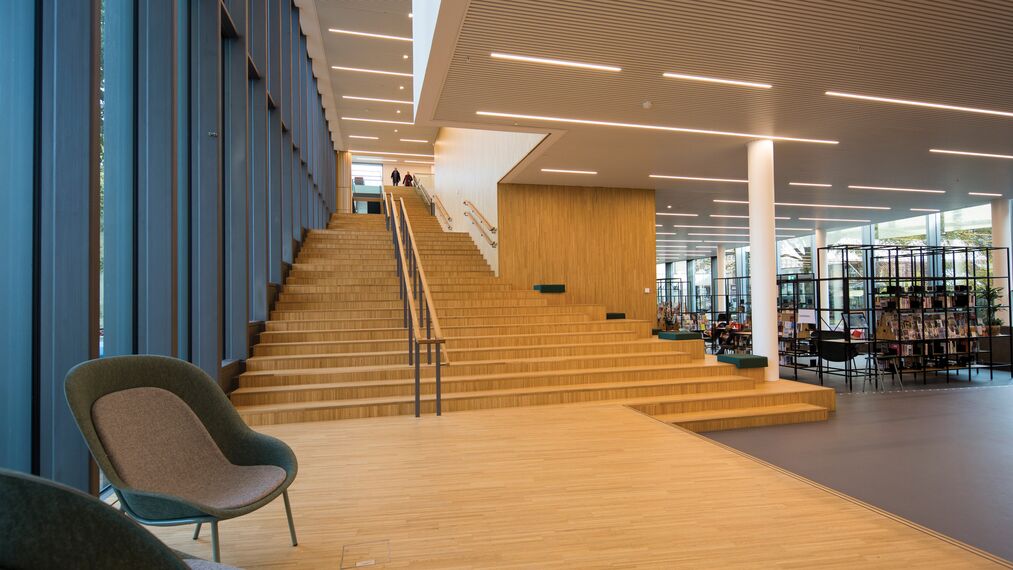 ConceptWall 50 Ściany osłonowe aluminiowe oraz ConceptSystem 77 Okna aluminiowe - Library Biblioteka w Deventer zlokalizowany w Deventer, Holandia