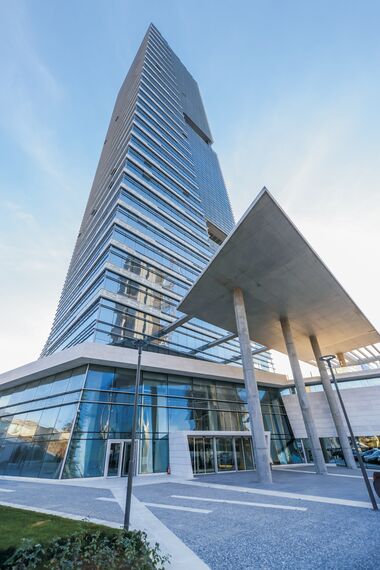 CW 50-SC Ściany osłonowe aluminiowe - Business center Paragon Tower zlokalizowany w Ankara, Turcja