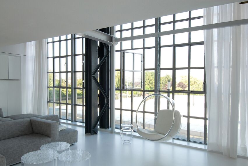 ConceptSystem 68 Drzwi aluminiowe, CS 38-SL Systemy anulowane, ConceptWall 50 Ściany osłonowe aluminiowe, CS 38-SL Systemy anulowane oraz ConceptSystem 68 Okna aluminiowe - Office building De Drie Rivieren zlokalizowany w Ridderkerk, Holandia