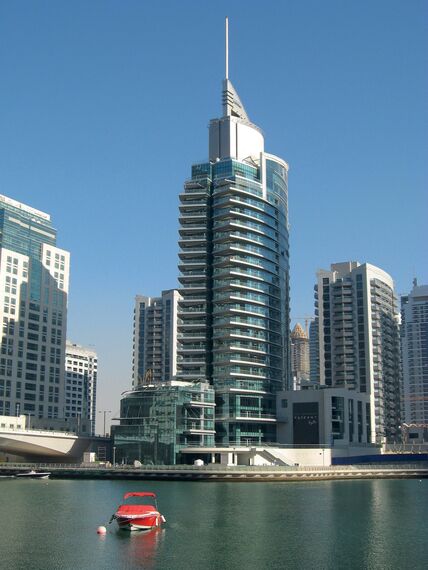 ConceptWall 50 Ściany osłonowe aluminiowe - Apartmentcompleks Bayside Residence zlokalizowany w Dubai, Zjednoczone Emiraty Arabskie