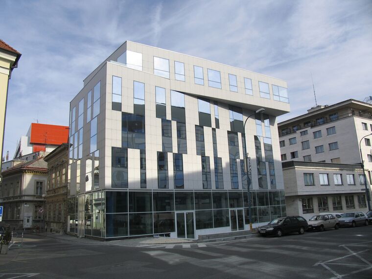 ConceptWall 50 Ściany osłonowe aluminiowe - Business Center Rigeleho zlokalizowany w Bratislava, Republika Słowacka