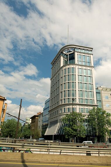 ConceptWall 50 Ściany osłonowe aluminiowe - Office building The Needle Office Building zlokalizowany w Sofia, Bulgarije