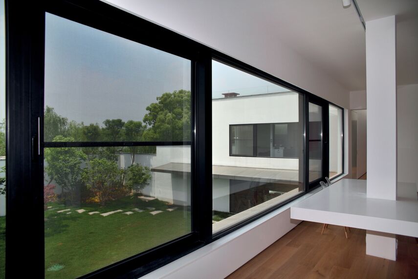 ConceptWall 50 Ściany osłonowe aluminiowe - Jiujiangtang Villa zlokalizowany w Shanghai, Chiny