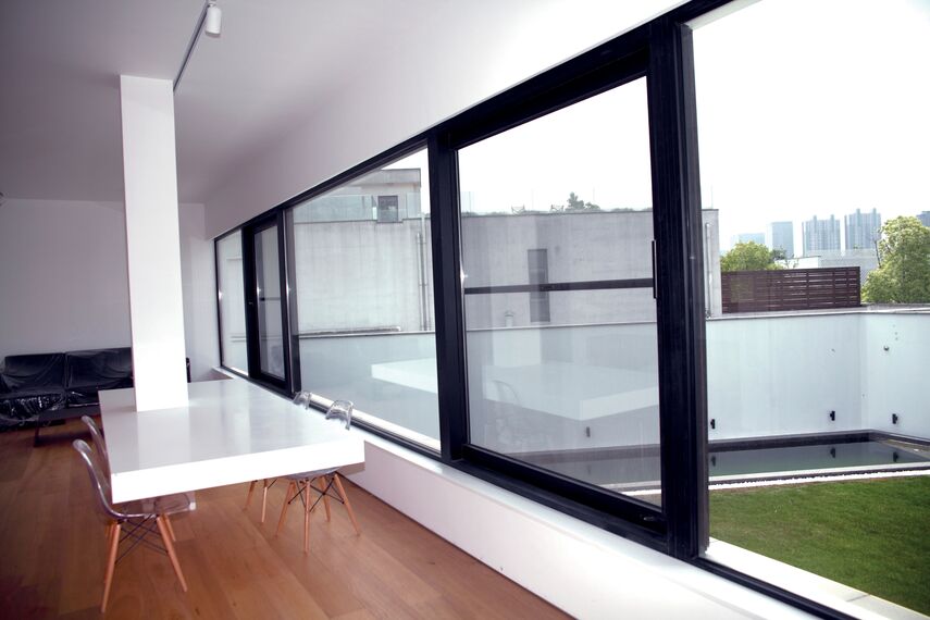 ConceptWall 50 Ściany osłonowe aluminiowe - Jiujiangtang Villa zlokalizowany w Shanghai, Chiny