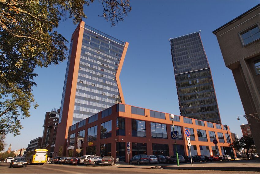 ConceptWall 50 Ściany osłonowe aluminiowe - Office building Multifunctional complex K&D zlokalizowany w Klaipeda, Litwa