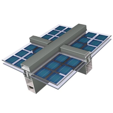 3D model of ConceptWall 60-Solar solution.