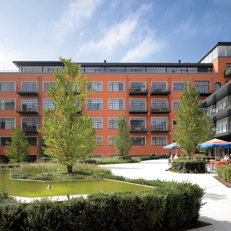 CS 38-SL Systemy anulowane oraz ConceptSystem 77 Okna aluminiowe - Apartmentcompleks 7even Tuinen zlokalizowany w Leuven, België