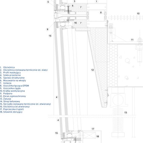 ConceptWall 86 Ściany osłonowe aluminiowe - Office building Höfdatorg zlokalizowany w Reykjavik, Islandia