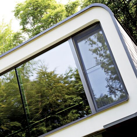 ConceptSystem 77 Okna aluminiowe, ConceptSystem 77 Drzwi aluminiowe, ConceptWall 50 Ściany osłonowe aluminiowe, CS 86-HI (c) Systemy anulowane oraz CP 50 Drzwi przesuwne aluminiowe - Van Acker Sissau villa zlokalizowany w Loppem, België