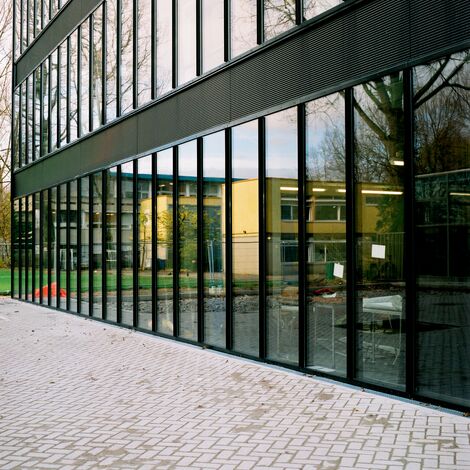 ConceptWall 50 Ściany osłonowe aluminiowe - College/University Rietveld Academy zlokalizowany w Amsterdam, Holandia