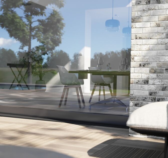 MasterPatio Monorail Outside Glazed