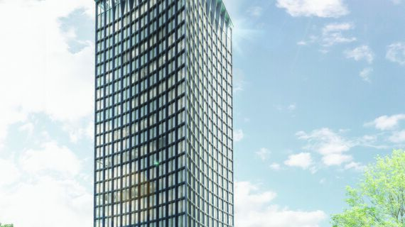 CW 65-EF Ściany osłonowe aluminiowe - Ceres Tower zlokalizowany w Basel, Szwajcaria