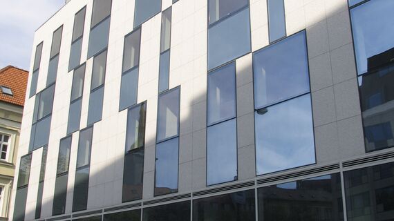 ConceptWall 50 Ściany osłonowe aluminiowe - Business Center Rigeleho zlokalizowany w Bratislava, Republika Słowacka