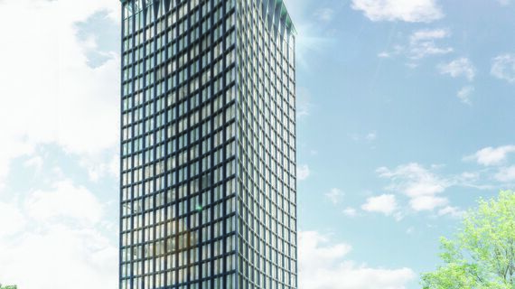 CW 65-EF Ściany osłonowe aluminiowe - Apartmentcompleks Ceres Tower zlokalizowany w Basel, Szwajcaria