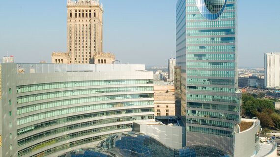 ConceptWall 50 Ściany osłonowe aluminiowe - Shopping centre Zlote Tarasy zlokalizowany w Warsaw, Polska